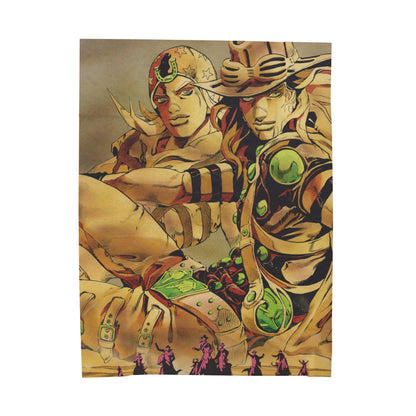 JoJo's Bizarre Adventure Gold Duo Velveteen Plush Blanket